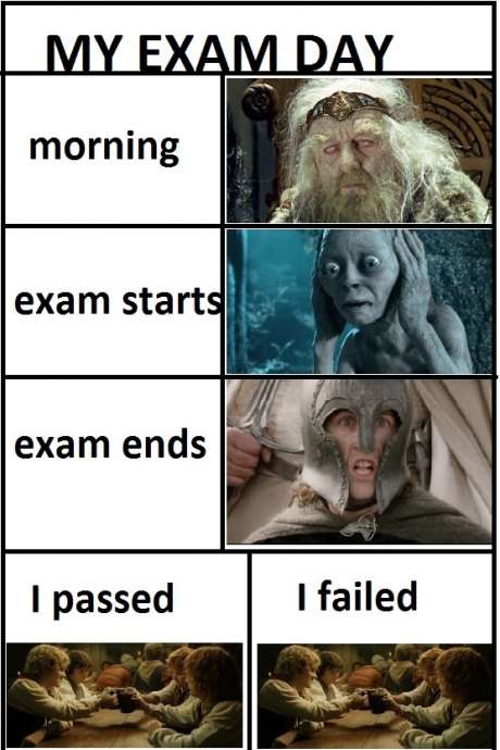 My Exams Day - Funny Joke - Funny Images & Photos