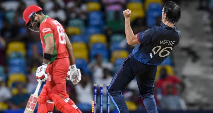 Namibia defeat Oman in T20 World Cup after super over