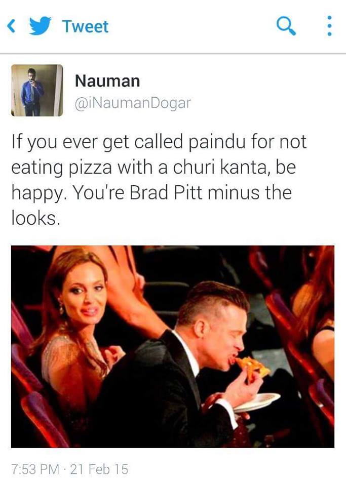 Pizza Khanay Ka Desi Style Hit Hai