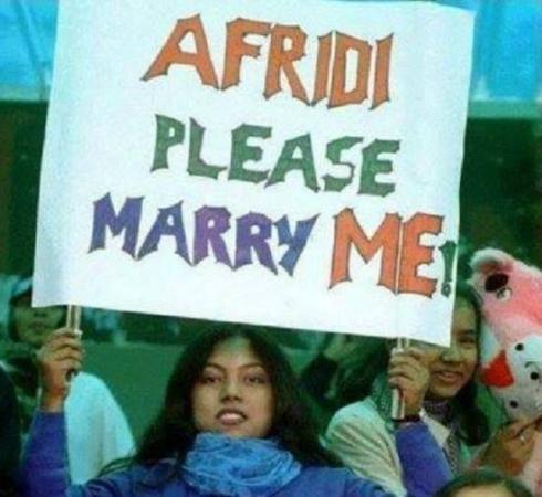 Proposal For Shahid Afridi - Funny Images & Photos
