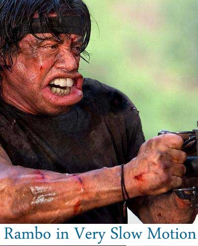 Rambo in Very Slow Motion - Funny Images & Photos