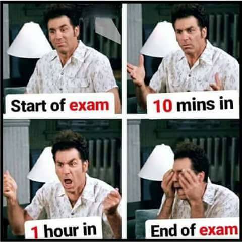 Reaction During Exam