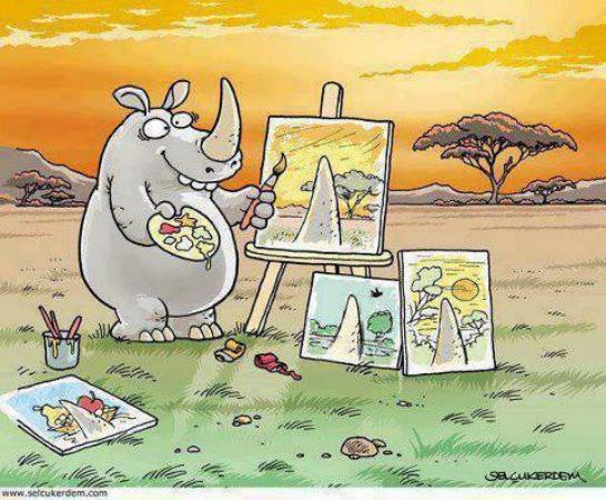 Rhino the Painter