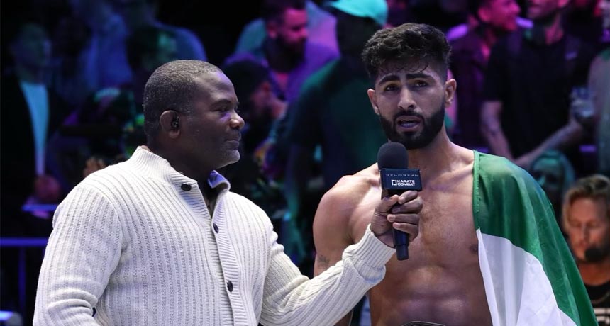 Shahzaib Rind Wins Karate Combat KC-49 Championship