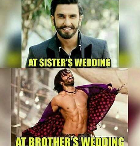 Sister's Wedding vs Brother's Wedding - Funny Images & Photos