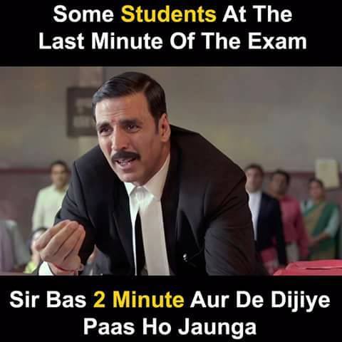 Students At The Last Minute Of Exams - Funny Images & Photos