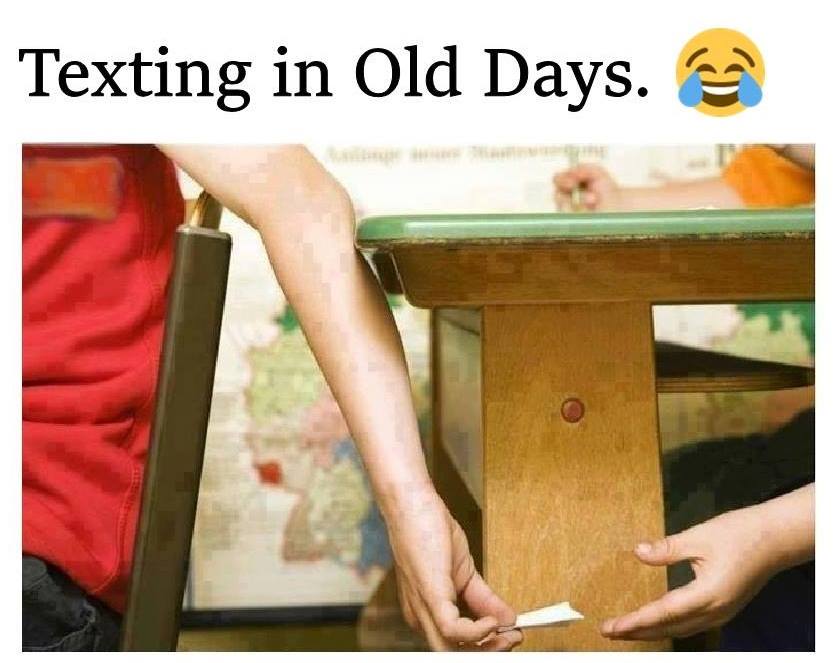 Texting In Old Days