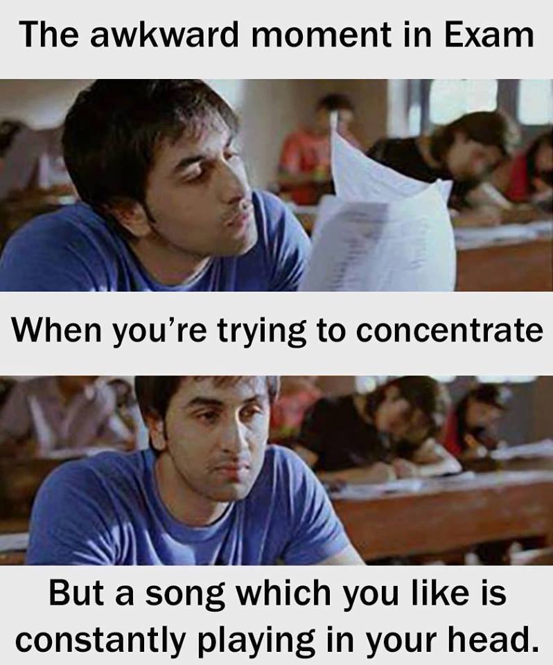 The Awkward Moment In Exam