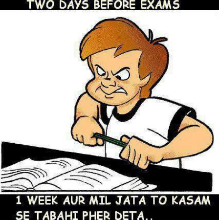Two Day Before Exams.