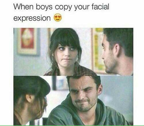 When Boys Copy Your Facial Expression