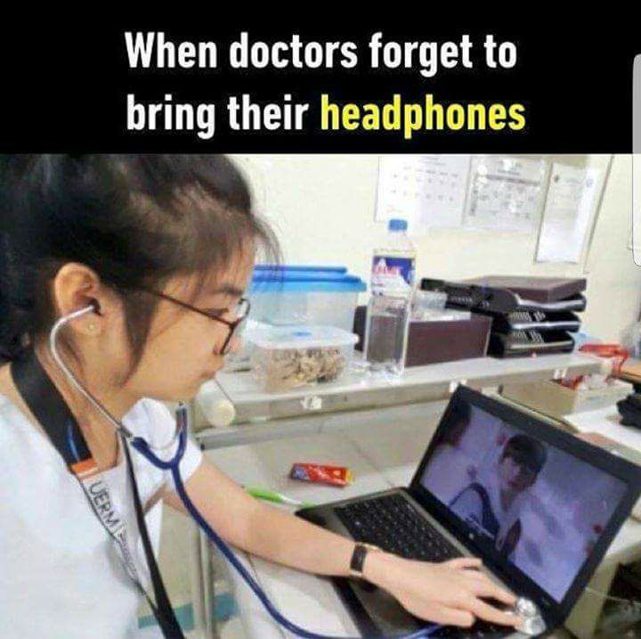 When Doctors Forget To Bring Their Headphones