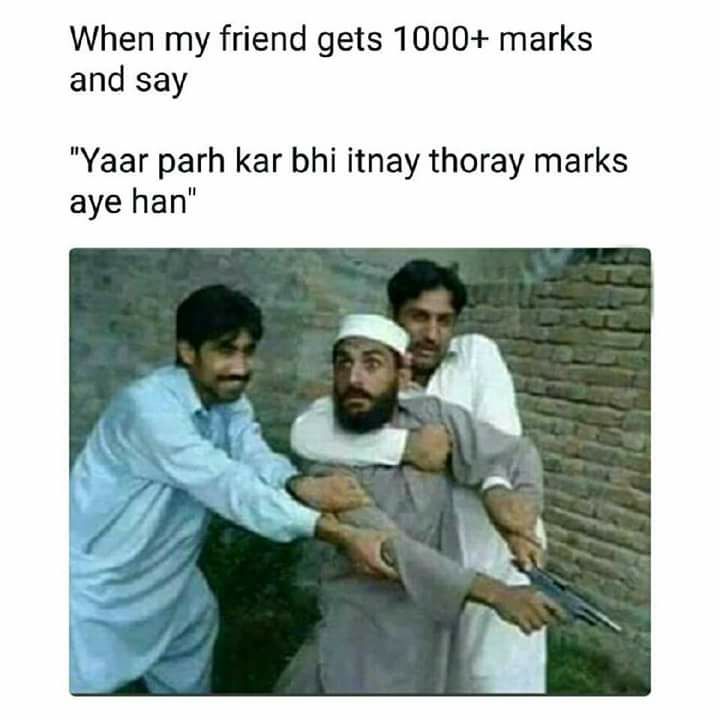 When Friend Gets Thousand Plus Marks