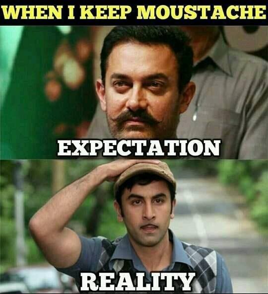 When I keep Moustache