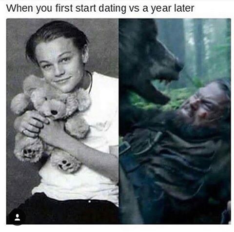 When You First Start Dating Vs A Year Later