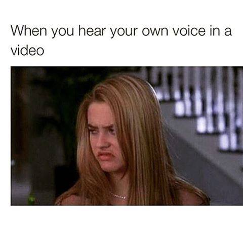 WhenYou Hear Your Own Voice - Funny Images & Photos