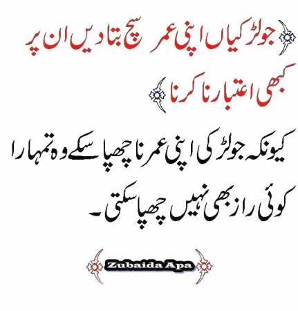 Zubaida Aapa Ki Logic