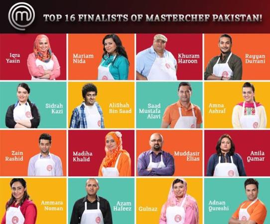 Top 16 finalist of Master Chef Pakistan