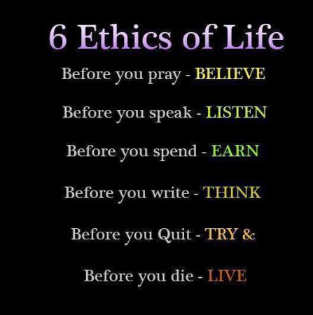 6 Ethics Of Life