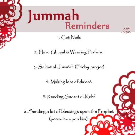 Friday (Jumma) Reminders