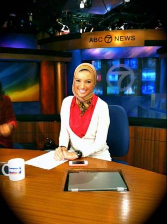 The first hijab wearing news anchor on American television