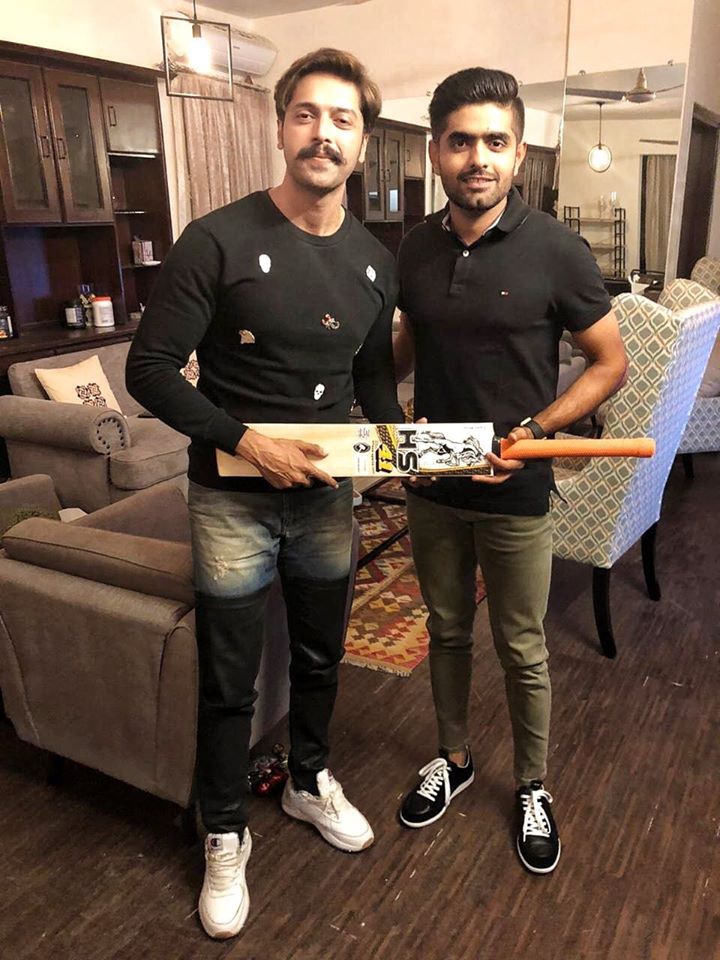Babar Azam Gifted His Bat To Fahad Mustafa