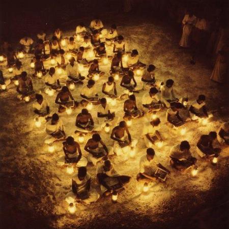 Education India, 1953 Villagers at a government subsidized night school