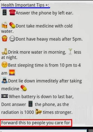 Health Important Tips