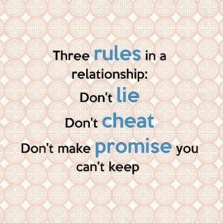 Three Rules In Relationship