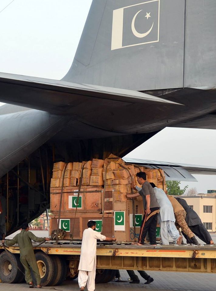 Two Aircraft With Relief Goods Sent To Nepal - ISPR