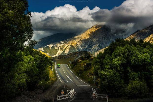 Up we drive, New Zealand