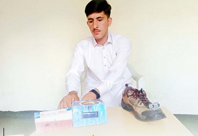 17 Years Old From Swat Invents Fascinating 'Vibrating Smart Shoes'