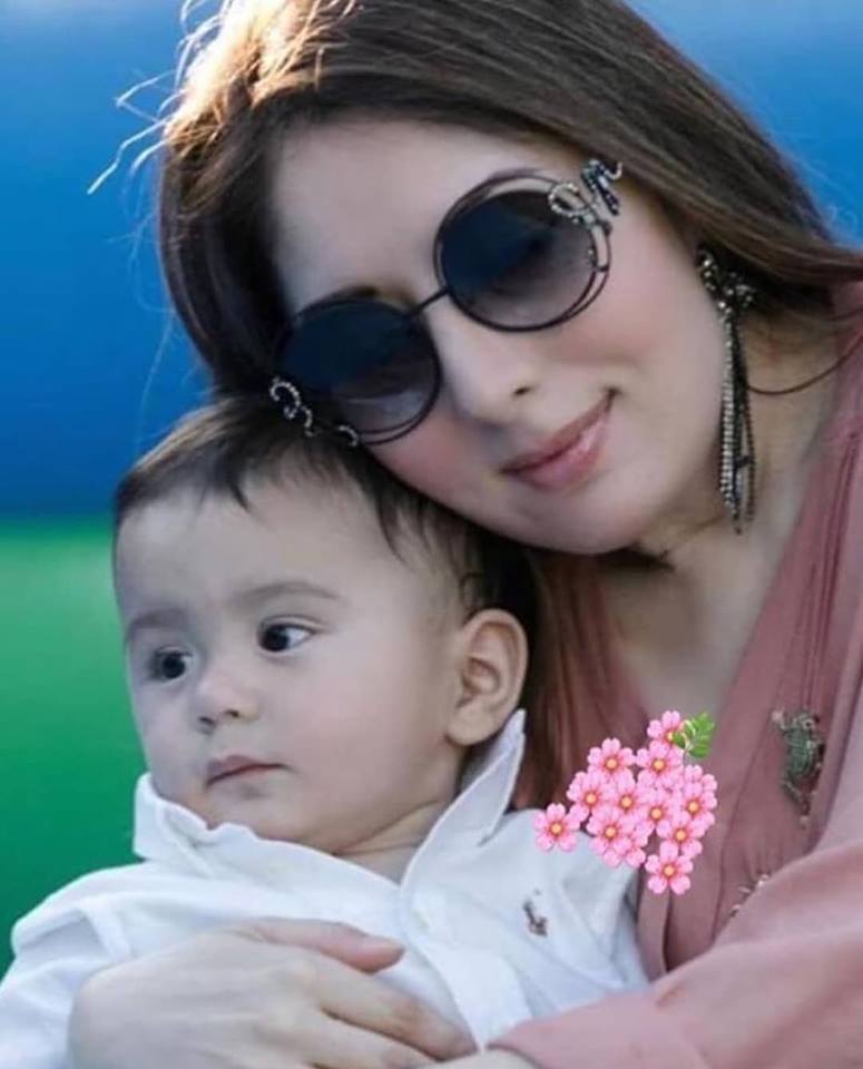 Adorable Click Of Sharmila Faruqi With Her Cute Son