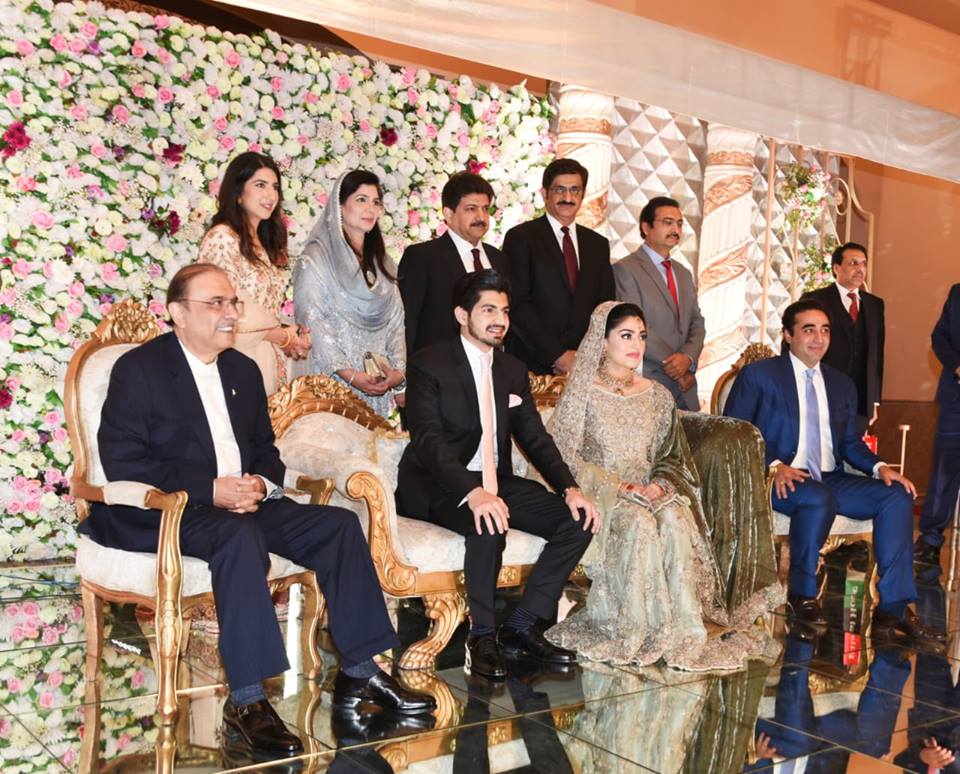 Asif Zardari & Bilawal Bhutto Attends The Valima Reception Of Hamid Mir Son