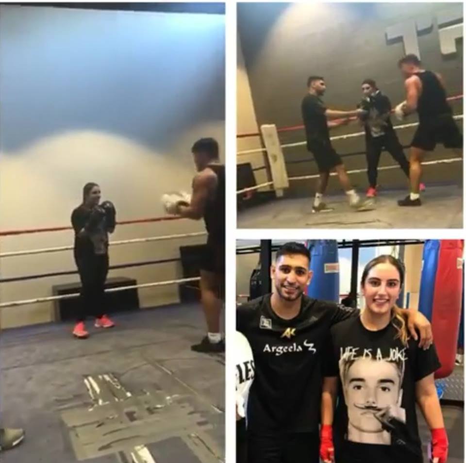 Bakhtawar Bhutto Receives Boxing Training With Amir Khan