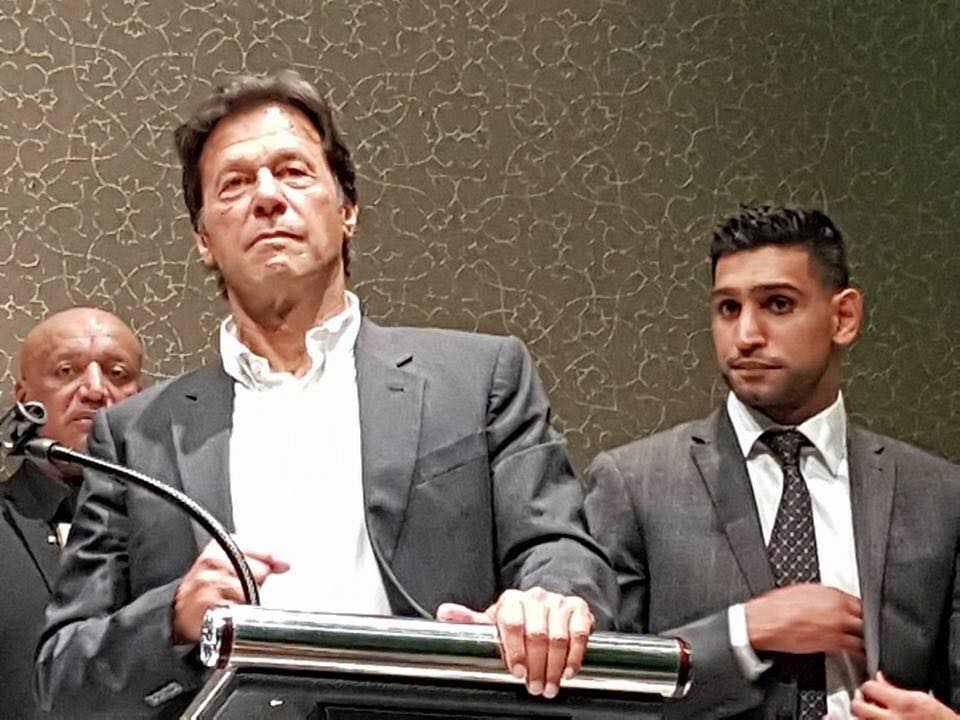 Imran Khan & Boxer Amir Khan At A Charity Fundraiser In Manchester