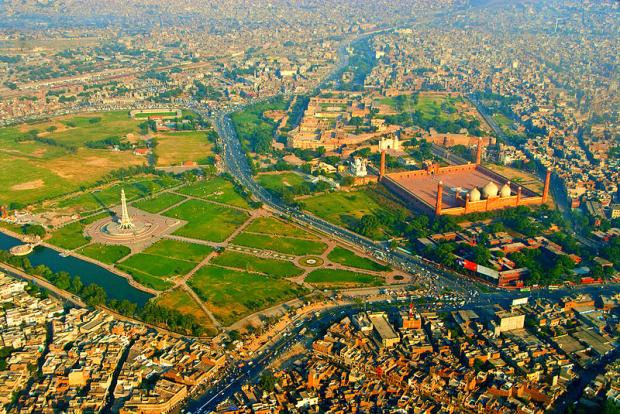 Lahore Pakistan Birds Eye View