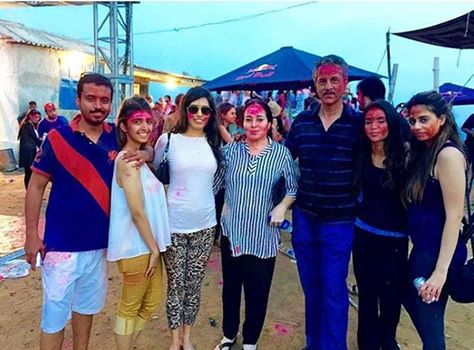 Mayor of Karachi Wasim Akhtar AT Holi Party