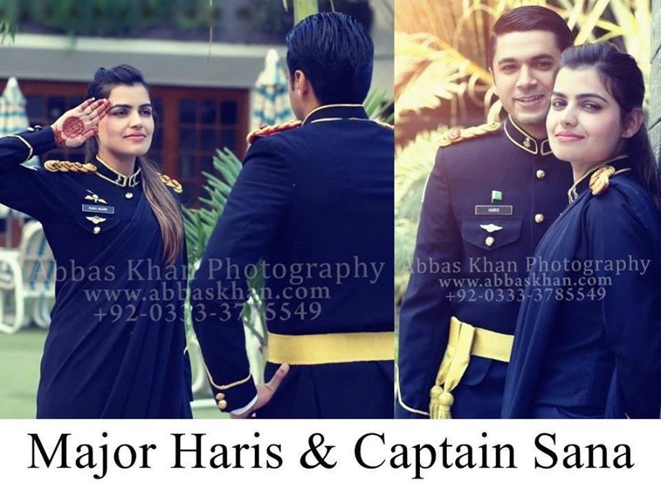 Pakistan Army's Newly Wed Beautiful Couple