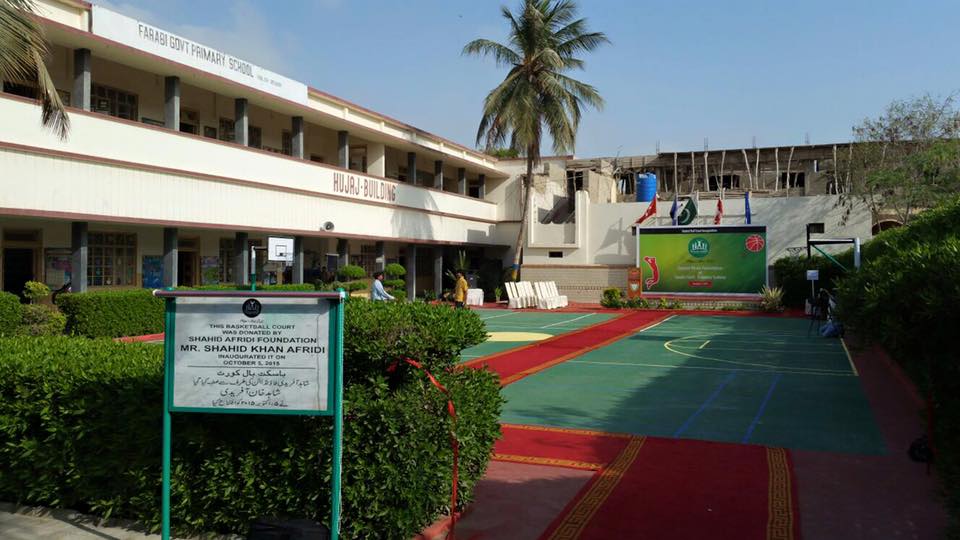 SAF Basketball Court at Farabi Government School