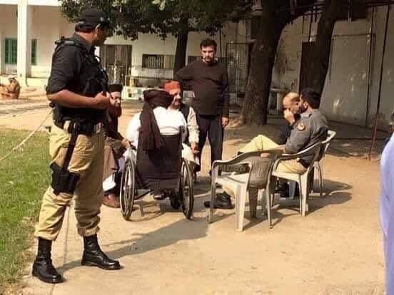 View Of Khadim Rizvi In Police Custody