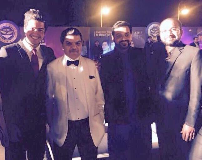 Amir Liaquat And Mubashir Luqman at Axact Team Meet