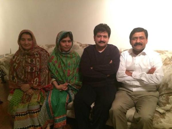 Hamid Mir with Malala Yousafzai