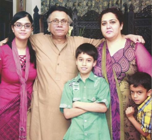 Hassan Nisar with his family