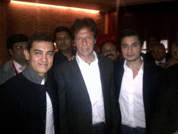 Imran khan with Amir Khan & Ali Zafar in Delhi, India