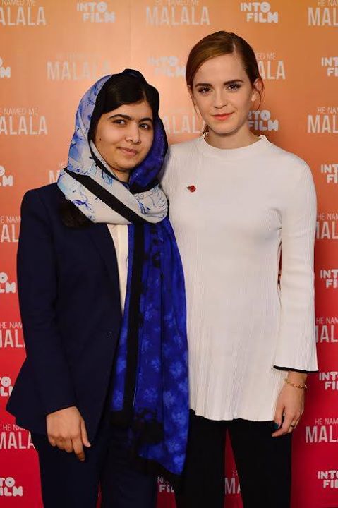 Malala with Emma Watson 