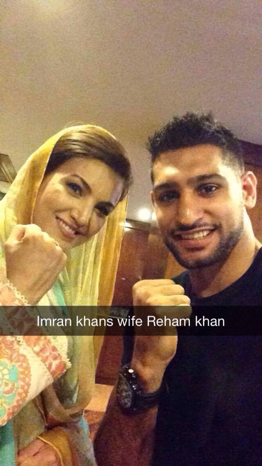 Reham Khan Meets Amir Khan And His Family