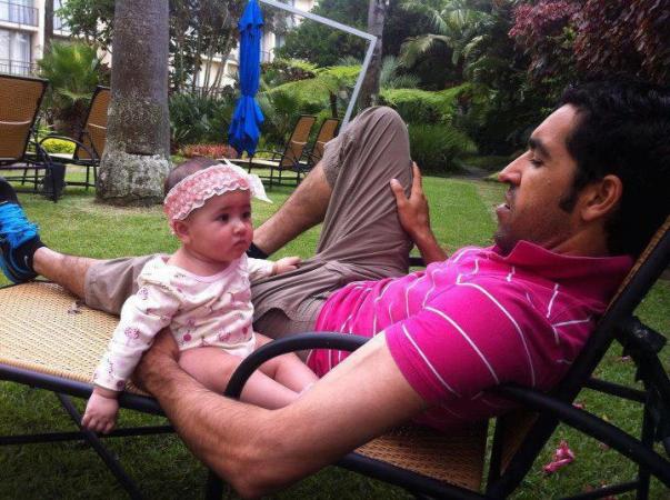 Umar Gul With His Daughter Rehab