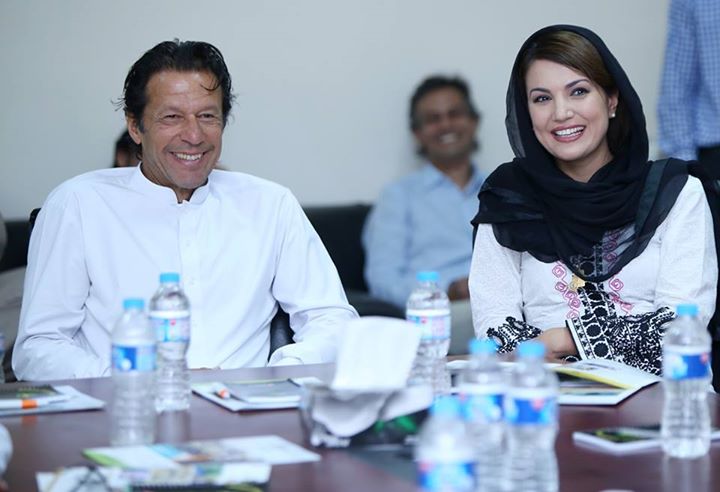 Charming Reham Khan With Imran Khan