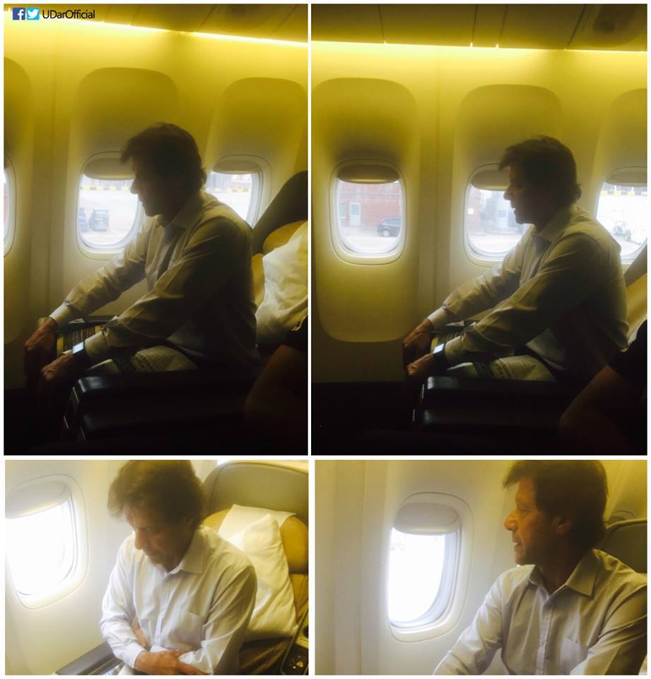 Imran Khan Offering Praying In Plane