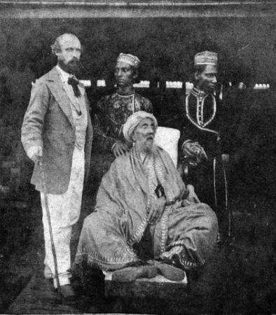 Last Mughal Emperor Bahadur Shah Zafar during his exile